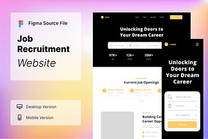 Job Recruitment Wireframe Website 09