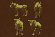 Farm Bull Engraving Vintage, an Object Graphic by Kaizla03 (Thumbnail 4 of 5)