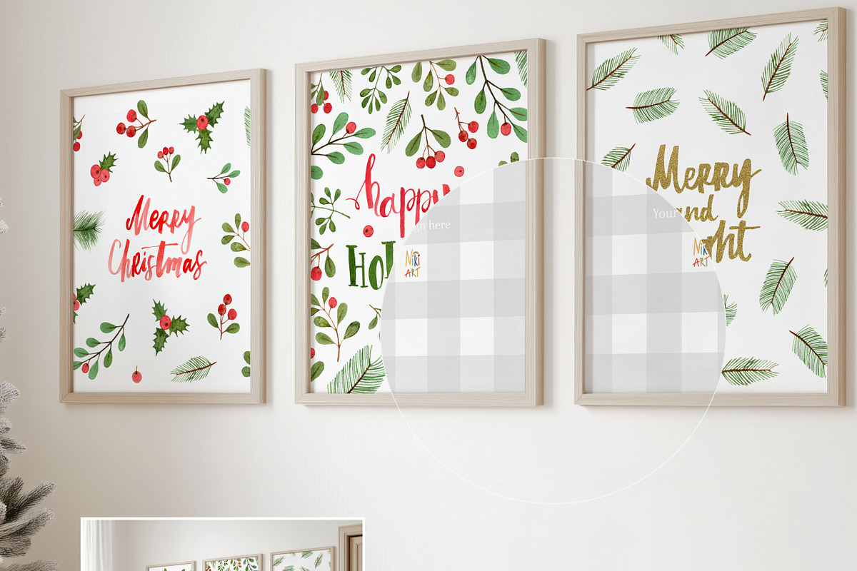 Winter Time Frame Mockup, a Household Mockup by NikiArts (Photo 9 of 17)