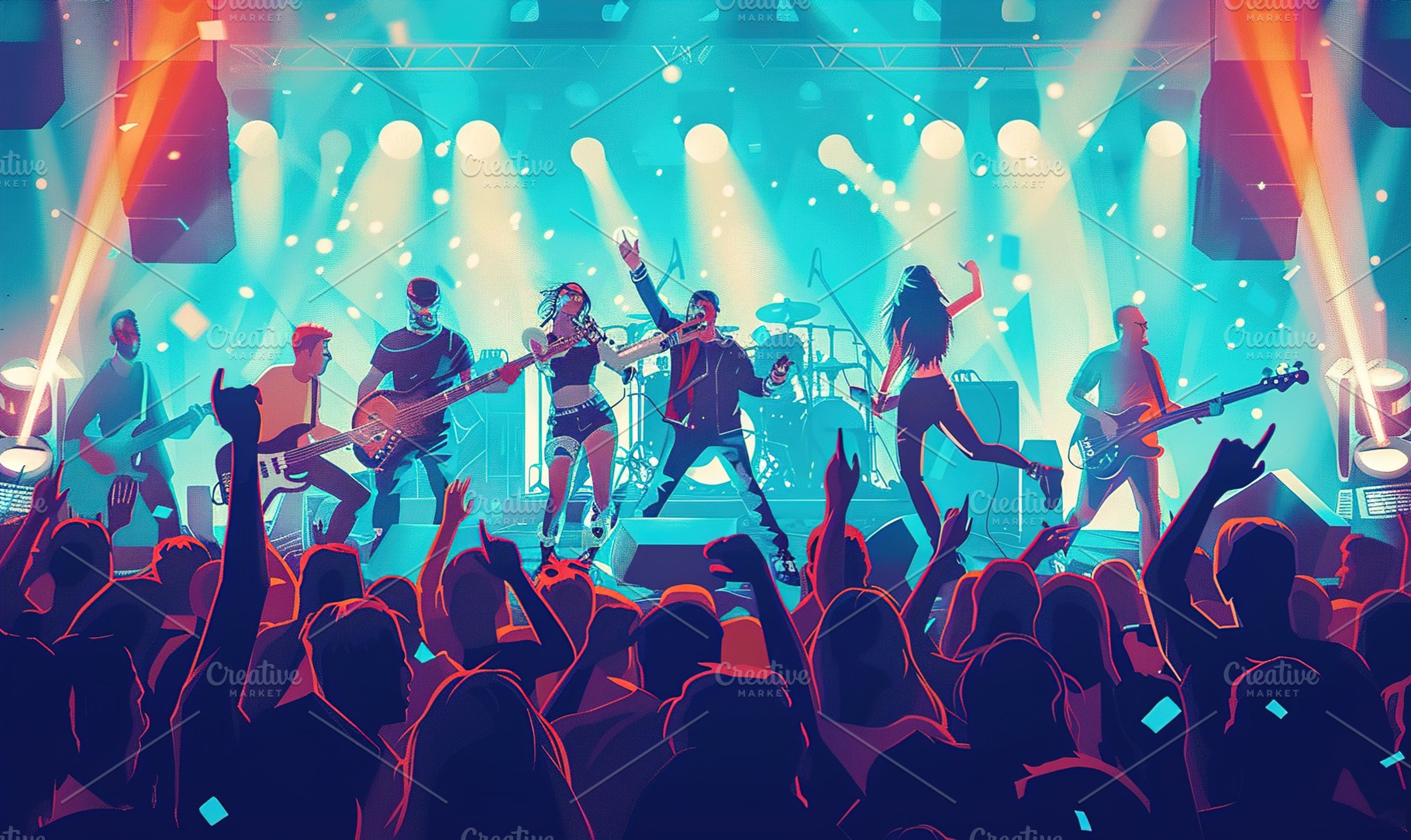 illustration celebrating world music, a Background Photo by Maylianaw28