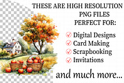 Rural Lanscape Watercolor Clipart, an Illustration by Daily.Designs (Thumbnail 2 of 5)
