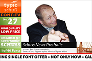SchussNewsProItalic No.27 (1 Font), a Serif Font by typic schuss (Thumbnail 3 of 7)