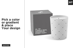 Candle And Box Set Mock-up