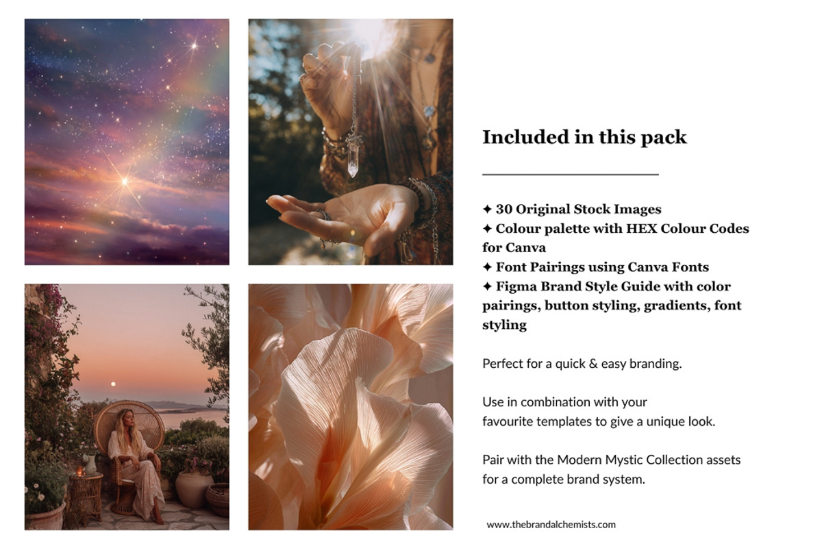 Modern Mystic Brand System + UI Kit, an UI Kit Template by The Brand Alchemists (Photo 6 of 12)