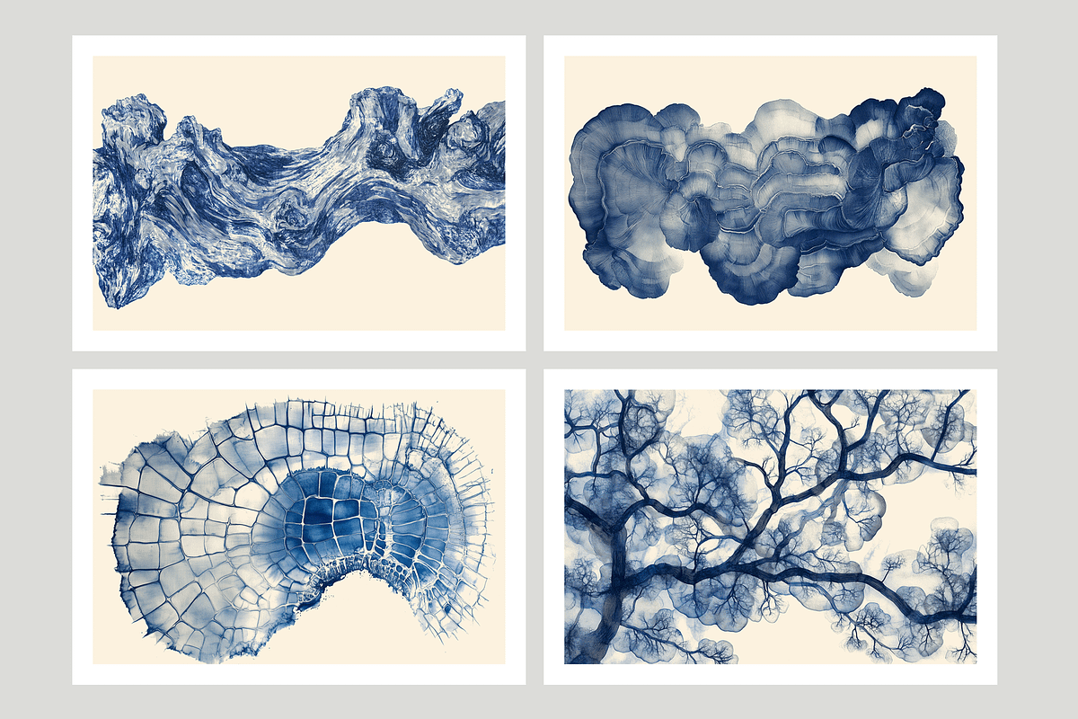 Bimo Co. 3 · Blue Organic Textures, a Texture Illustration by milatovar (Photo 3 of 24)