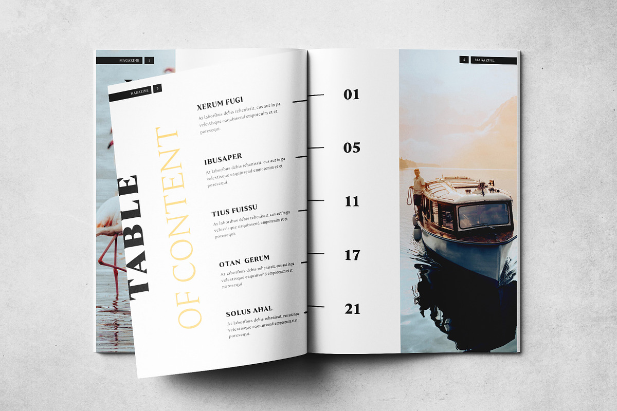 Minimal Magazine Layout