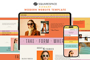 Retro Squarespace Website Template, a Squarespace Template by Mockup Art Atelier (Thumbnail 1 of 16)