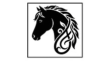 Elegant horse head wall decor design, an Illustration by Amazin_art (Thumbnail 2 of 25)