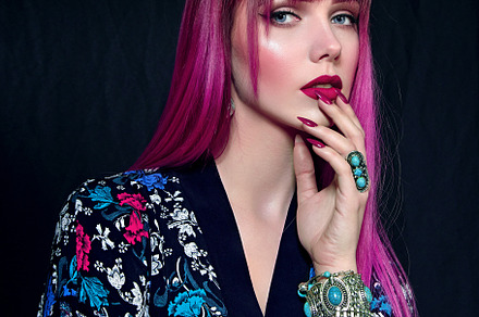Girl with lilac hair., a Beauty & Fashion Photo by Yurkova