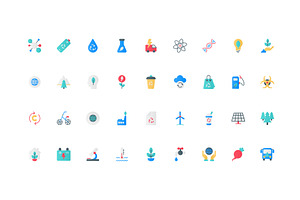 Sustainability environmental icons, an Illustration by Lemberg Vector