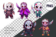 Cartoon Horror Halloween Guys 04., a Decorative Illustration by KENO Mascots (Thumbnail 2 of 10)