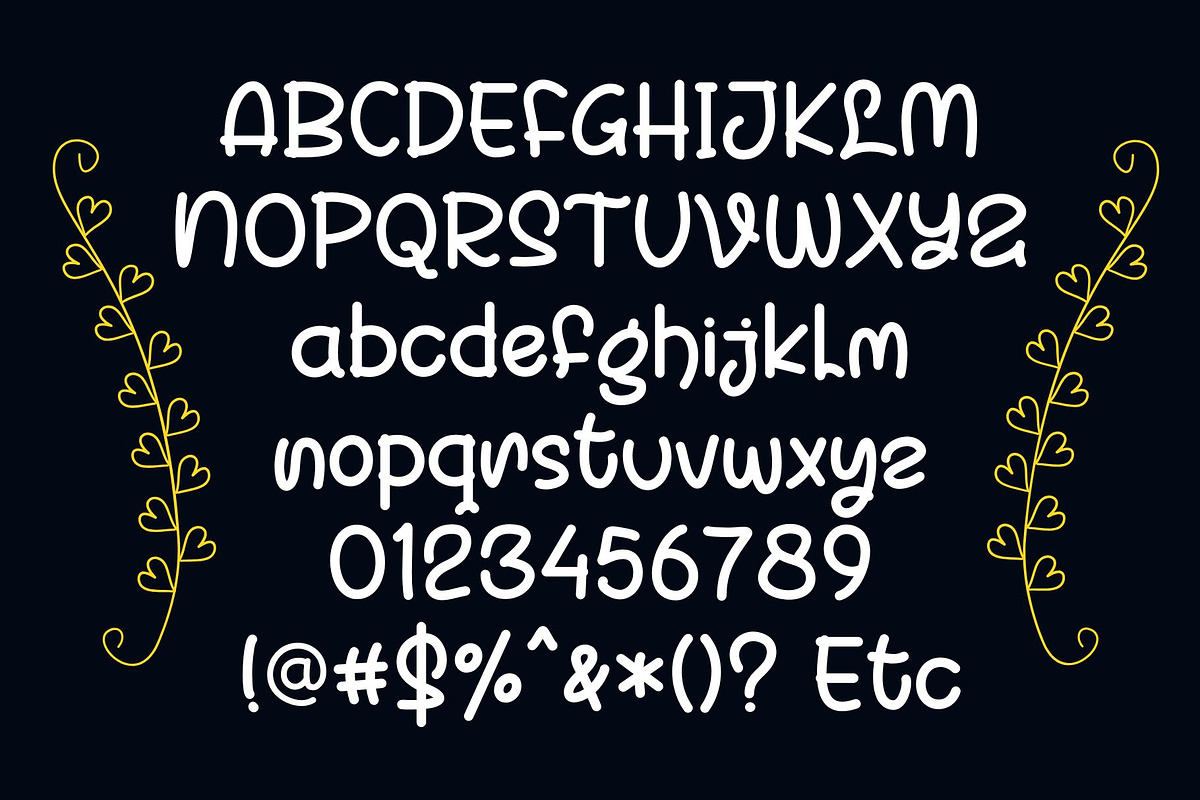 Moon Berry, a Handwritten Font by Letterafa Studio (Photo 6 of 7)