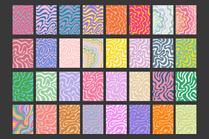 GROOVY PATTERNS. Y2K VECTOR TEXTURES