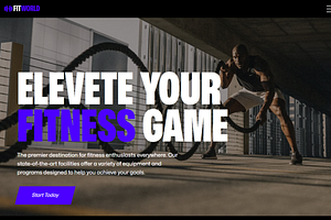 Wix Studio Gym Fitworld Template., a Wix Template by MuzammilMahida