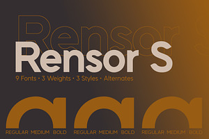 Rensor S – Minimalist Rounded Font