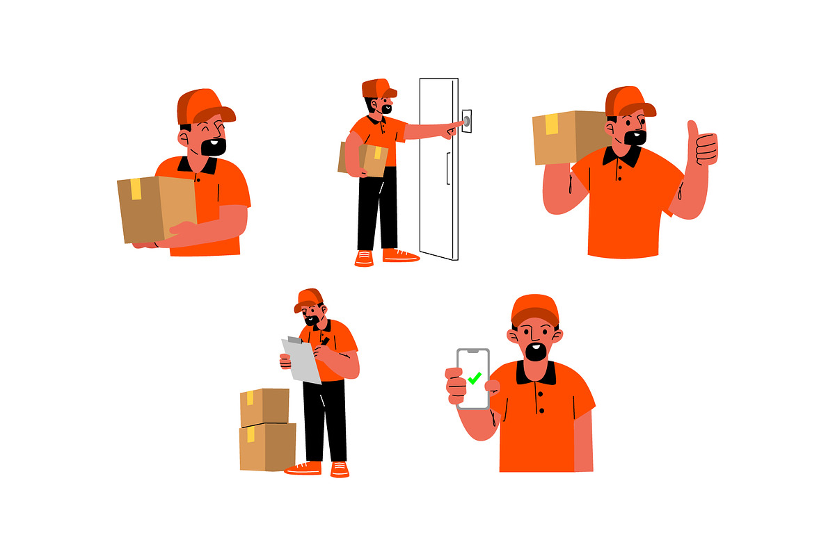 Character Courier Man Vol 1 Doodle, a Work Illustration by SLAB! Design (Photo 3 of 3)