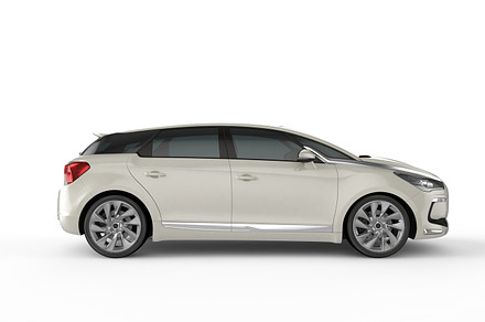 White compact car white background containing car, sedan, and mock, a Transportation Photo by Pozitivo