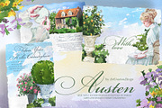 Watercolor Austen Clipart Set, a Person Illustration by ArtCreationsDesign (Thumbnail 20 of 22)