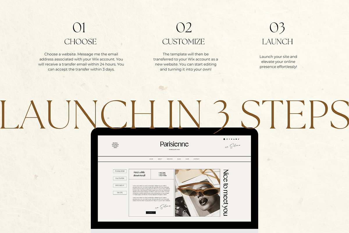 Wix Website Template Small Business, a Wix Template by Branding Babe Co. (Photo 5 of 10)
