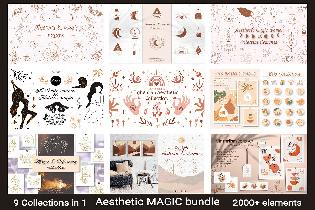 AESTHETIC MAGIC BUNDLE, a Decorative Illustration by roskque (Photo 69 of 69)