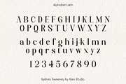 Sydney Sweeney, a Serif Font by Slex Studio (Thumbnail 5 of 12)