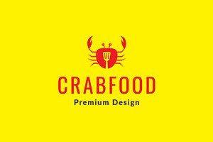 red crab with spatula logo design, a Branding & Logo Template by devastd