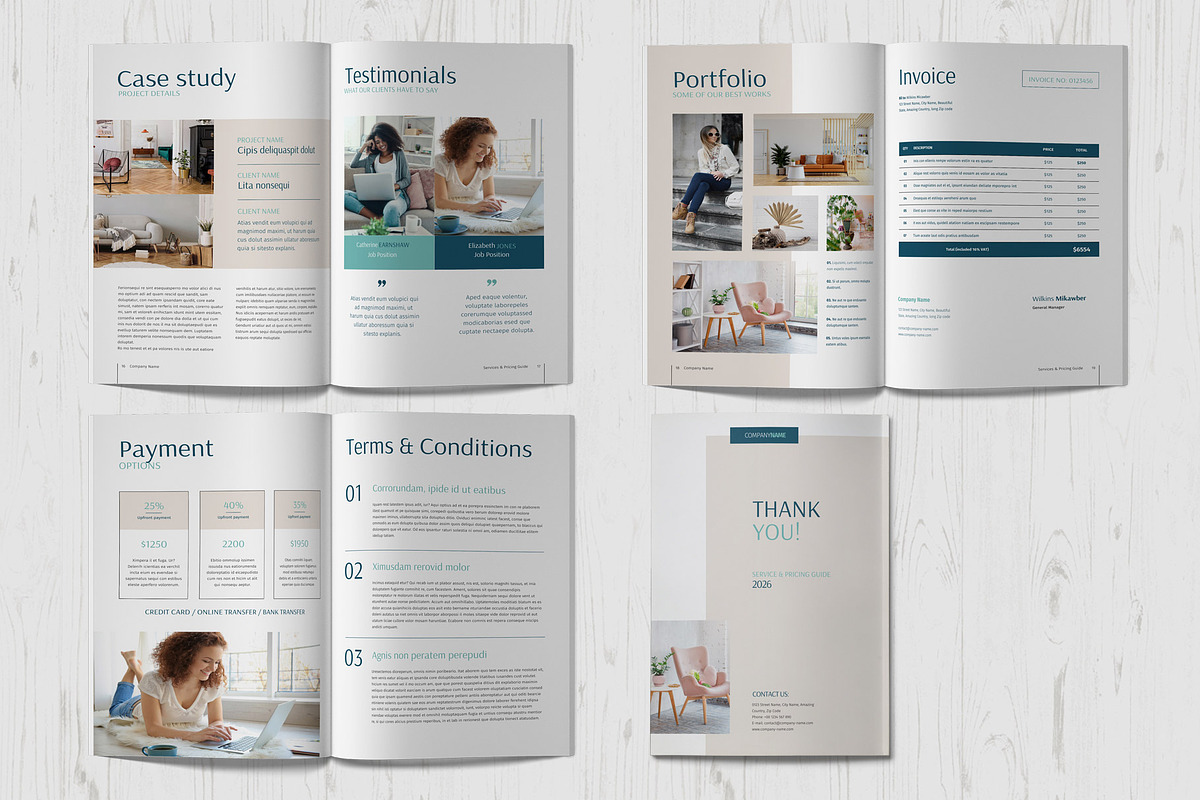 Services & Pricing Guide Template, a Brochure Template by Sabin (Photo 5 of 7)