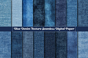 Blue Denim Texture Seamless Paper, a Texture Graphic by Dream Creation (Thumbnail 1 of 7)