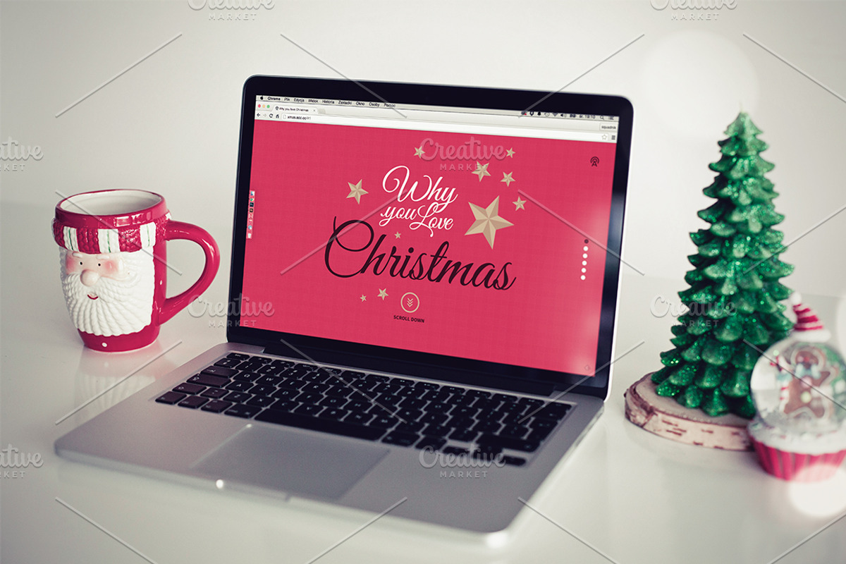 ❄ Christmas ❄ 4 photo mockups, a Mac Mockup by show it better (Photo 3 of 4)