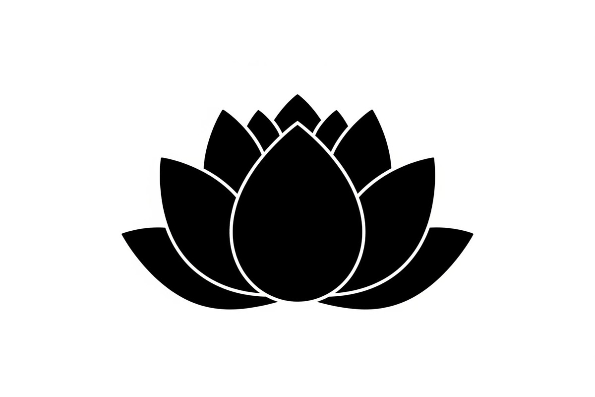 Lotus Flower Silhouette Vector Bundl, an Illustration by Creativeshirt (Photo 2 of 51)