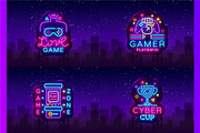 Games Neon Signs, a Decorative Illustration by Soifer Design (Thumbnail 3 of 5)