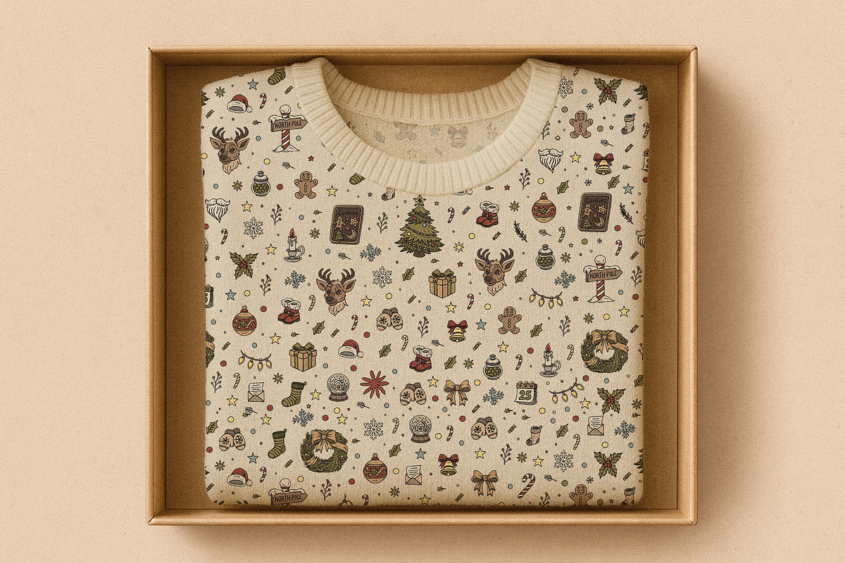Classic Christmas Essentials Vector, an Illustration by MEANDSTUDIO (Photo 4 of 8)
