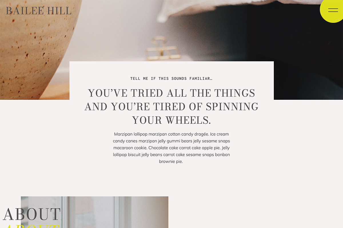 Bailee Hill Showit Template, a Websites & App Template by Amanda Scott Design Co. (Photo 6 of 8)