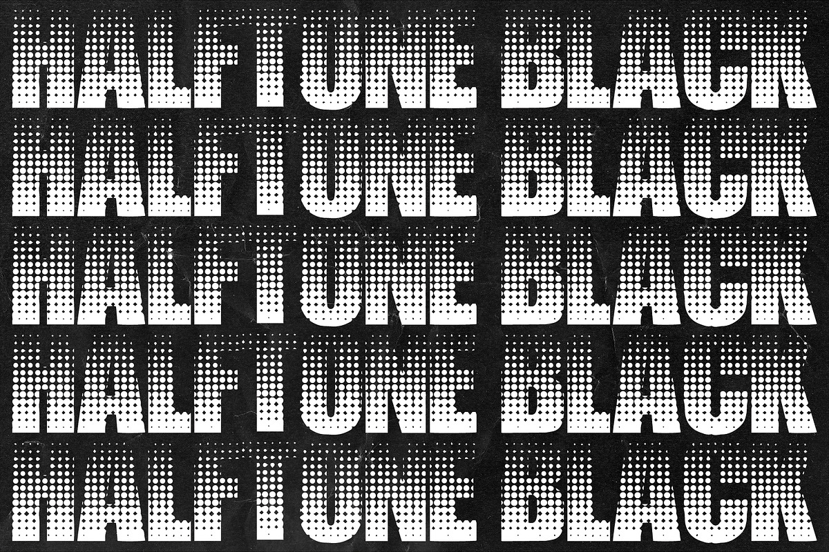 Halftone Black, a Blackletter Font by Nickhard (Photo 7 of 7)