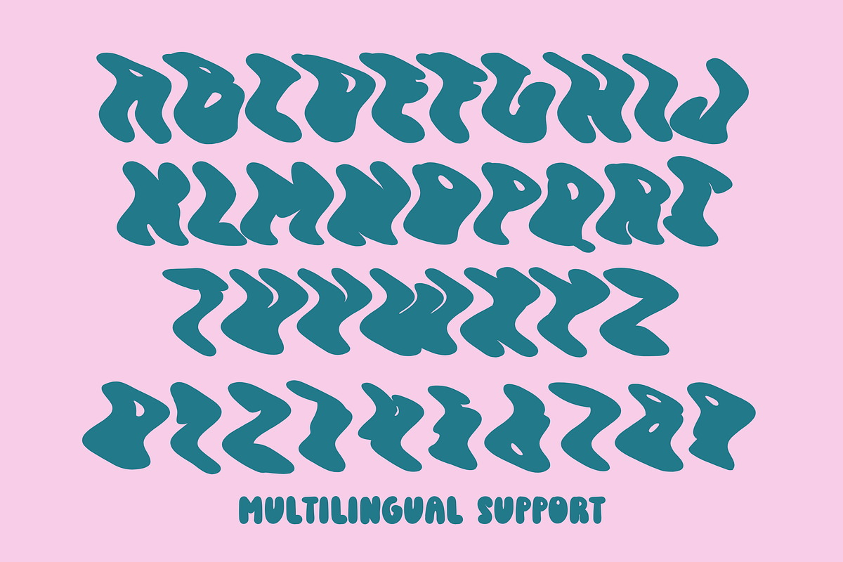 Wavy retro Font, a Handwritten Font by Dm Studio (Photo 7 of 8)