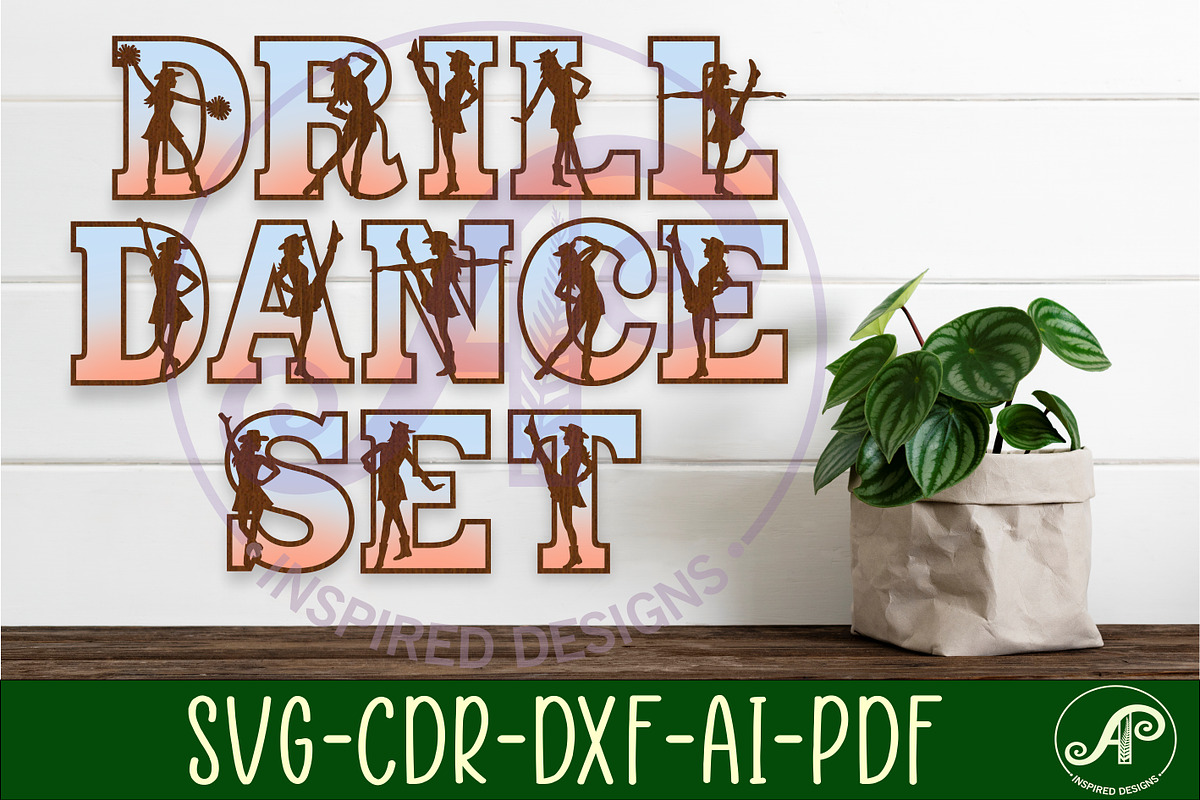 Drill team dancers alphabet set x 55, an Object Graphic by A P Inspired Designs (Photo 1 of 6)
