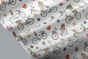 Bicycles with Flowers, a Pattern Graphic by GooseFrol (Thumbnail 6 of 6)