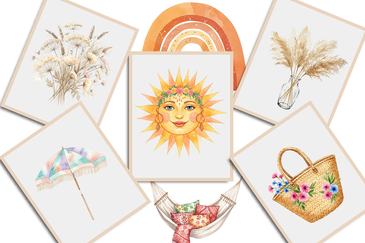 Boho Summer Collection, an Illustration by Creative Art (Photo 4 of 9)
