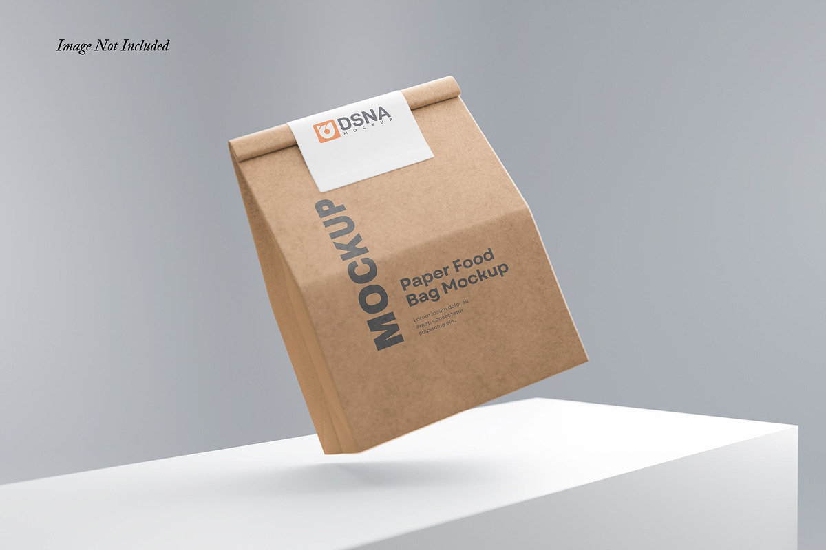 Paper Food Bag Mockup, a Packaging Mockup by DSNA Mockup (Photo 2 of 6)