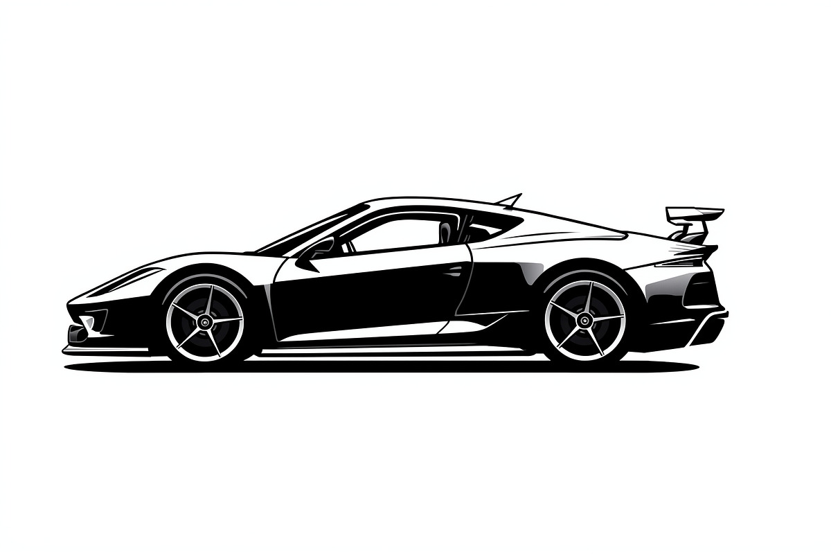 Fast Car Silhouette bundle, an Illustration by Designer_Momina (Photo 3 of 9)