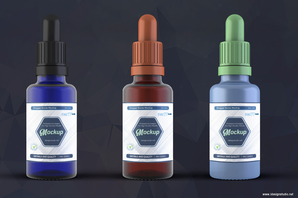 Dropper Bottle Mockup, a Cups & Container Mockup by idesignstudio (Photo 4 of 6)