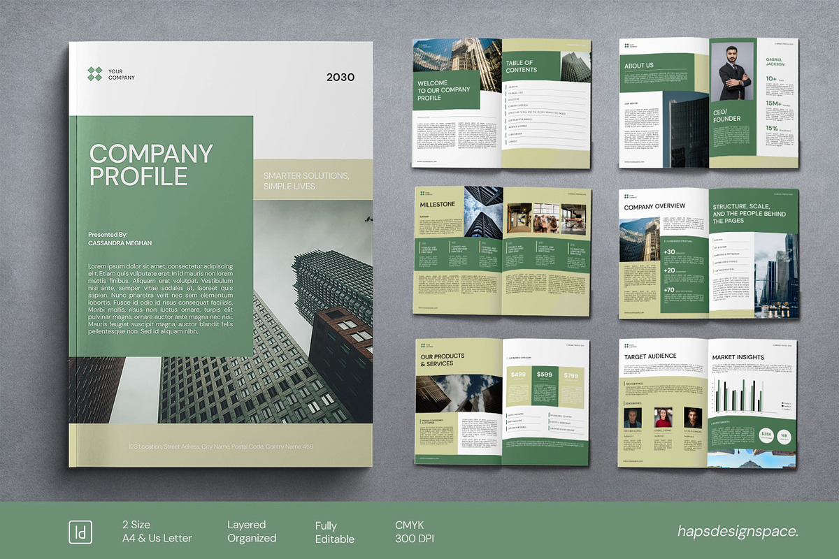 Company Profile Template, a Magazine Template by Haps Space (Photo 1 of 8)