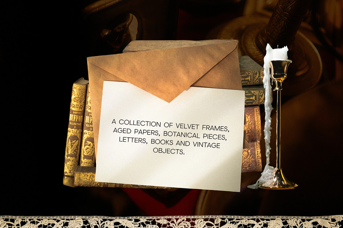 Velvet Heirloom: Museum Collage Kit, an Object Graphic by Anzhelika (Photo 3 of 9)