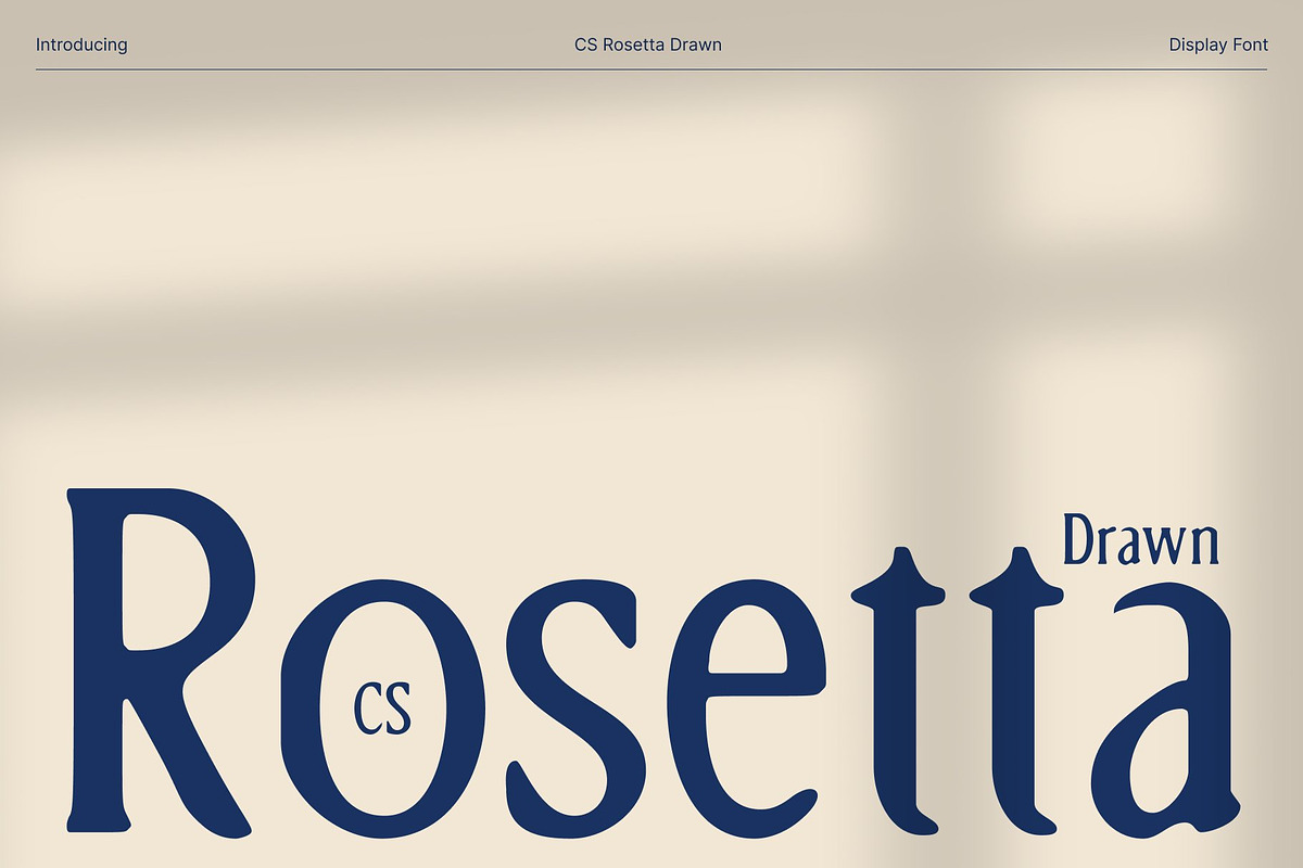 CS Rosetta Drawn, a Serif Font by Craft Supply Co. (Photo 1 of 8)