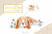 Life of a Dog Watercolour Collection, an Animal Illustration by Jen Digital Art (Thumbnail 6 of 6)