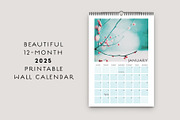 2025 Printable Wall Calendar, a Stationery Template by Definitely Pink (Thumbnail 1 of 5)