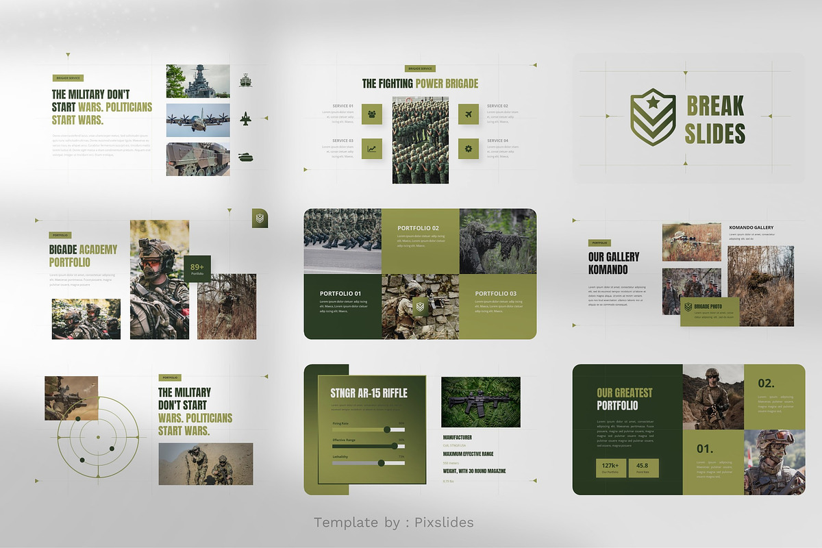 Military & Army Keynote, a Presentation Template by Pixslides (Photo 4 of 6)