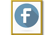 Letter F Vector Icon With Flat, a Texture Graphic by FineArtStudio (Thumbnail 3 of 3)
