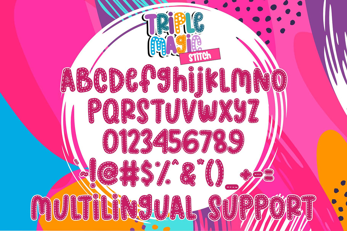 Triple Magic Font, a Handwritten Font by Dm Studio (Photo 3 of 5)