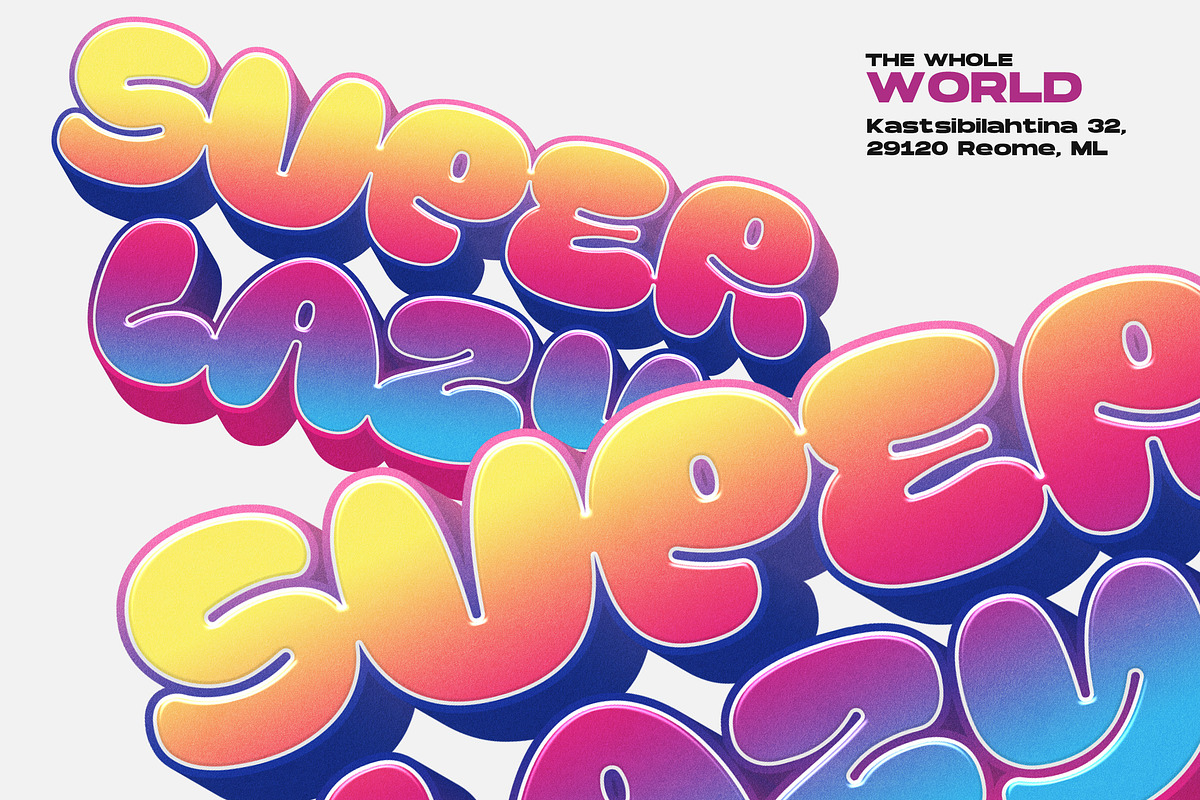 Milyear - Balloon Graffiti Font, a Font by Typia Nesia (Photo 2 of 14)